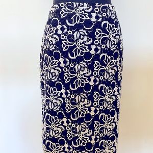 Black and white Talbot Lace Skirt